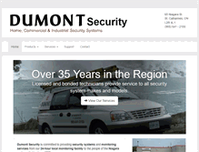 Tablet Screenshot of dumontsecurity.com